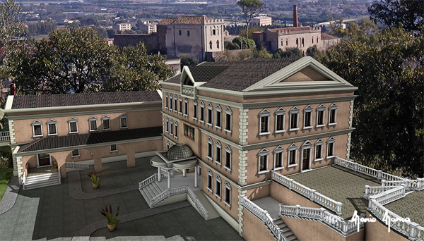 Scena  3D e sfondo reale 