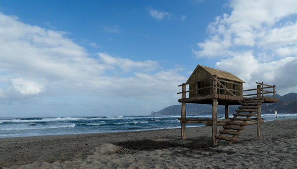 Scena  3D e mare reale 