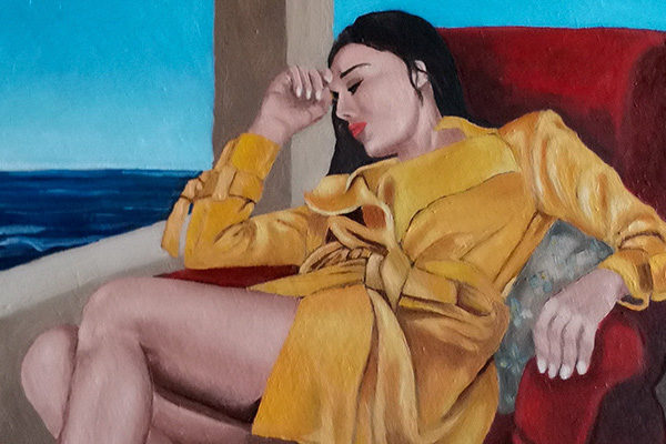 Olio su pannello 50x60